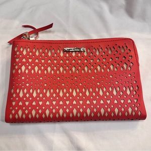 Stella & Dot Double Zipper Cutout Clutch/Wallet